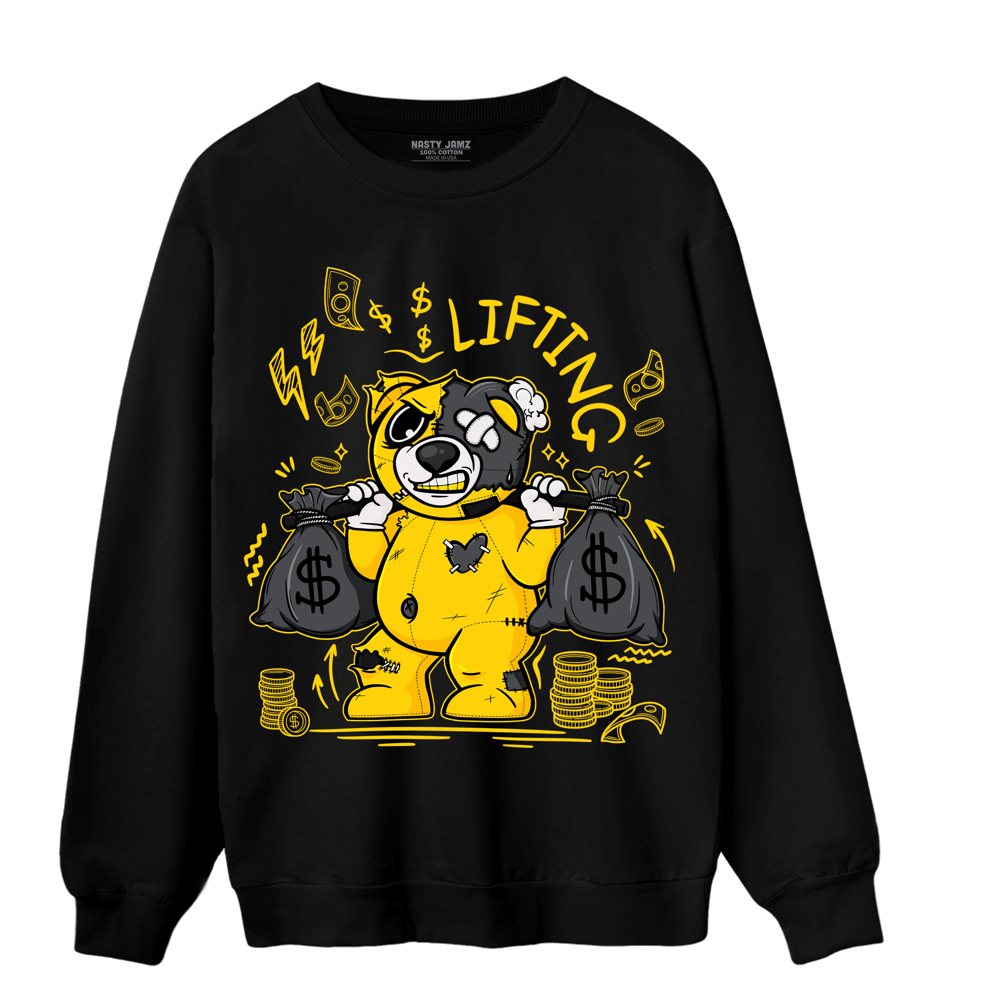 Thunder 4s Sweatshirt Match Money Lifting BER - NastyJamz