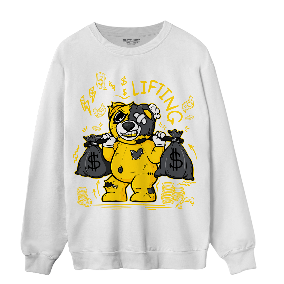 Thunder 4s Sweatshirt Match Money Lifting BER - NastyJamz