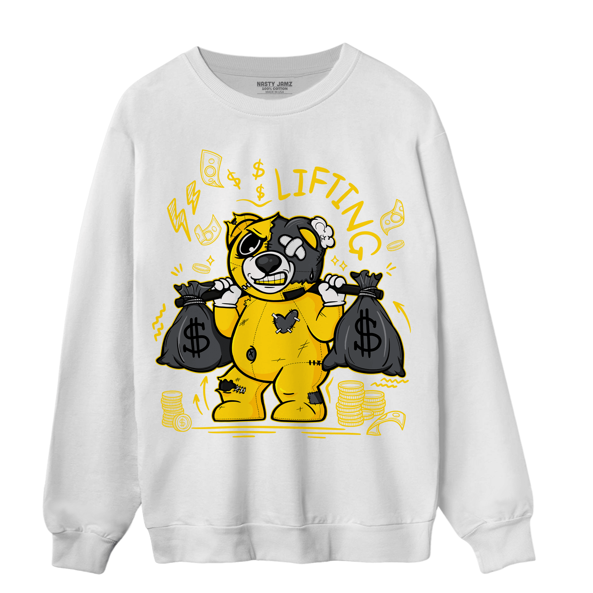 Thunder 4s Sweatshirt Match Money Lifting BER - NastyJamz