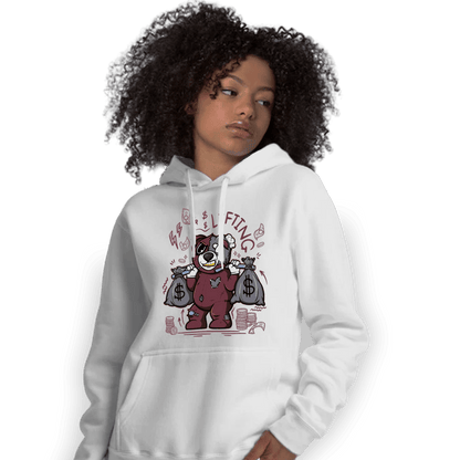 Burgundy 5s Hoodie Match Money Lifting BER - NastyJamz