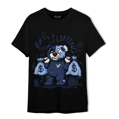 Midnight Navy 5s T Shirt Match Money Lifting BER - NastyJamz