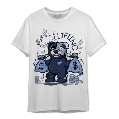 Midnight Navy 5s T Shirt Match Money Lifting BER - NastyJamz