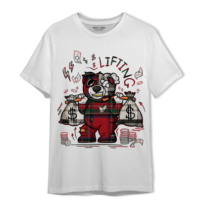 Plaid 5s T Shirt Match Money Lifting BER - NastyJamz