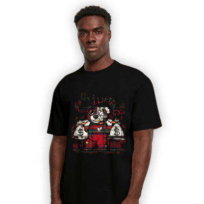 Plaid 5s T Shirt Match Money Lifting BER - NastyJamz
