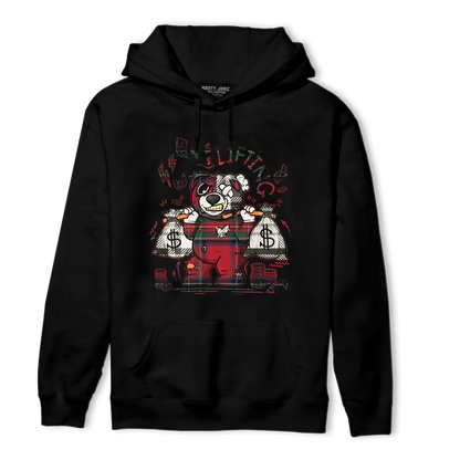 Plaid 5s Hoodie Match Money Lifting BER - NastyJamz