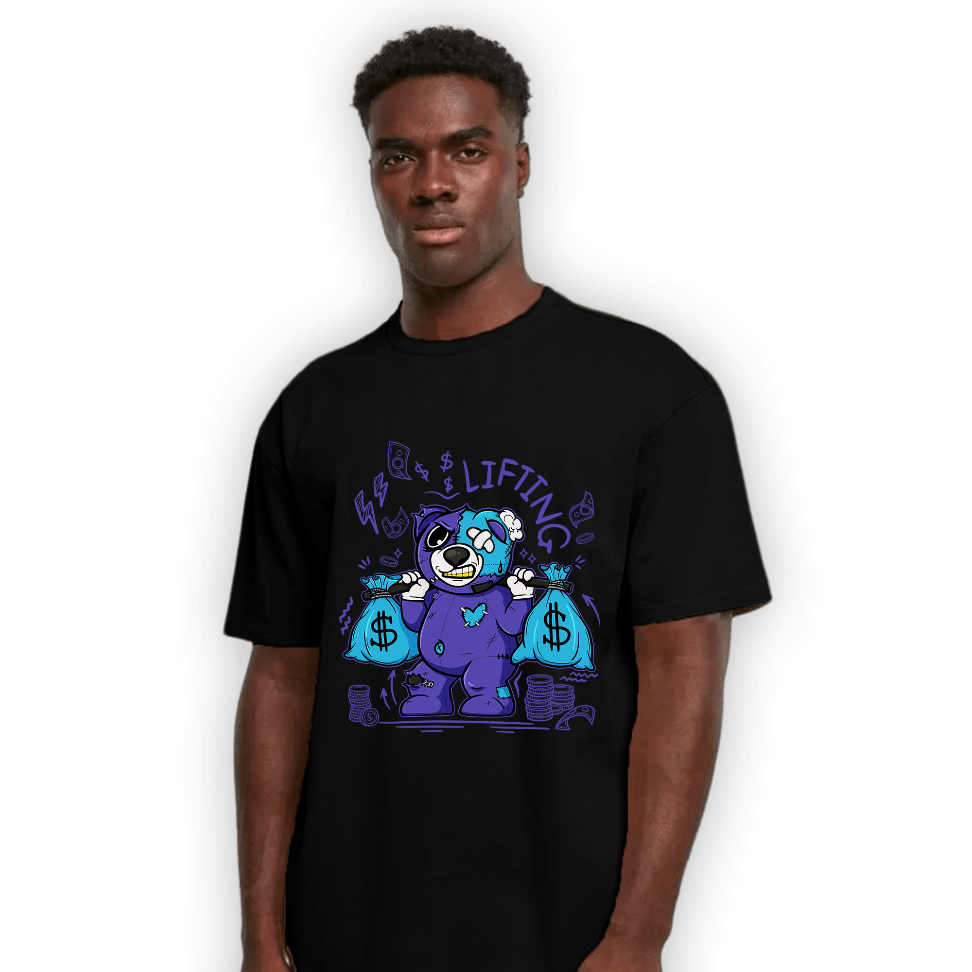 Aqua 6s T Shirt Match Money Lifting BER - NastyJamz