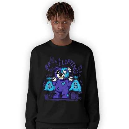 Aqua 6s Sweatshirt Match Money Lifting BER - NastyJamz