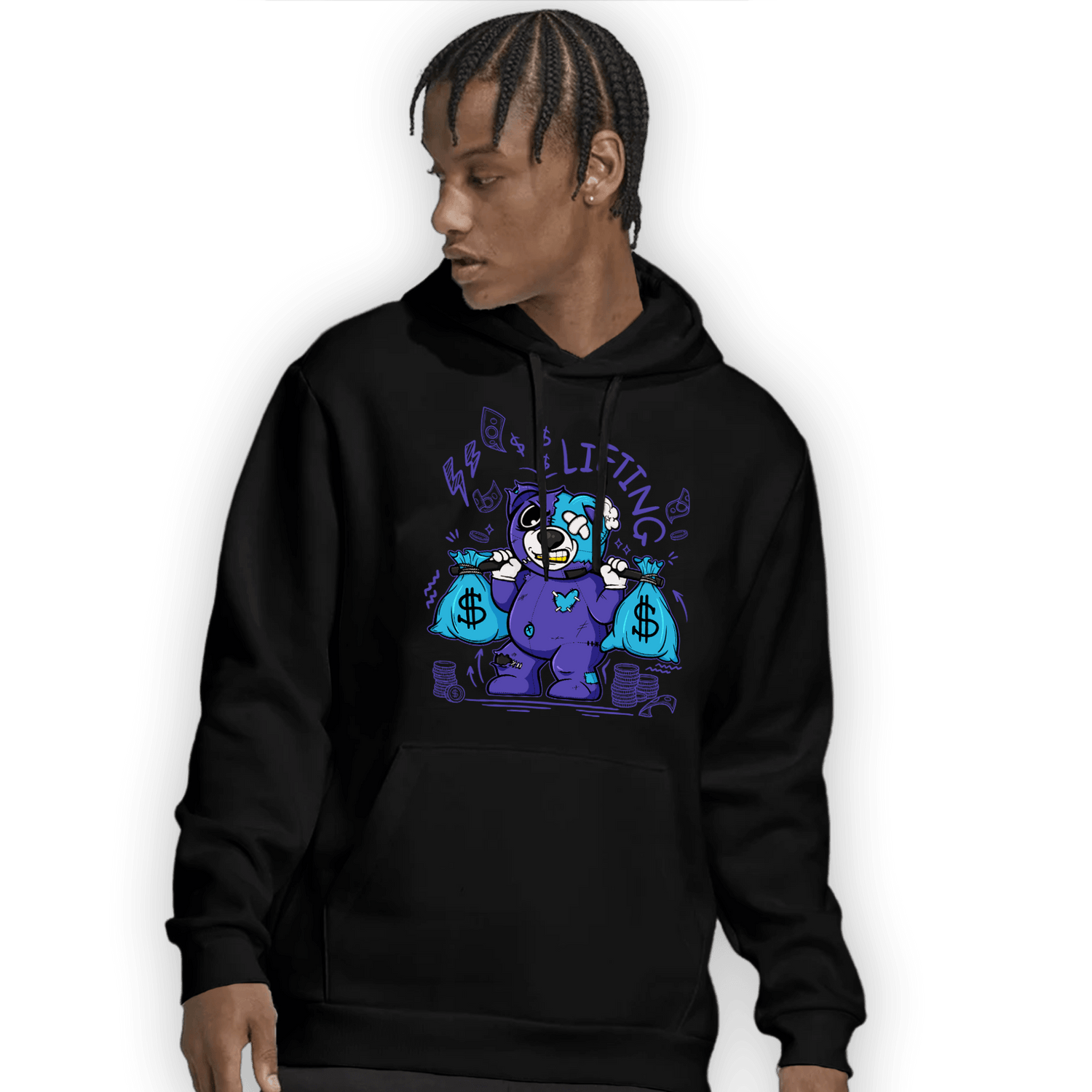 Aqua 6s Hoodie Match Money Lifting BER - NastyJamz
