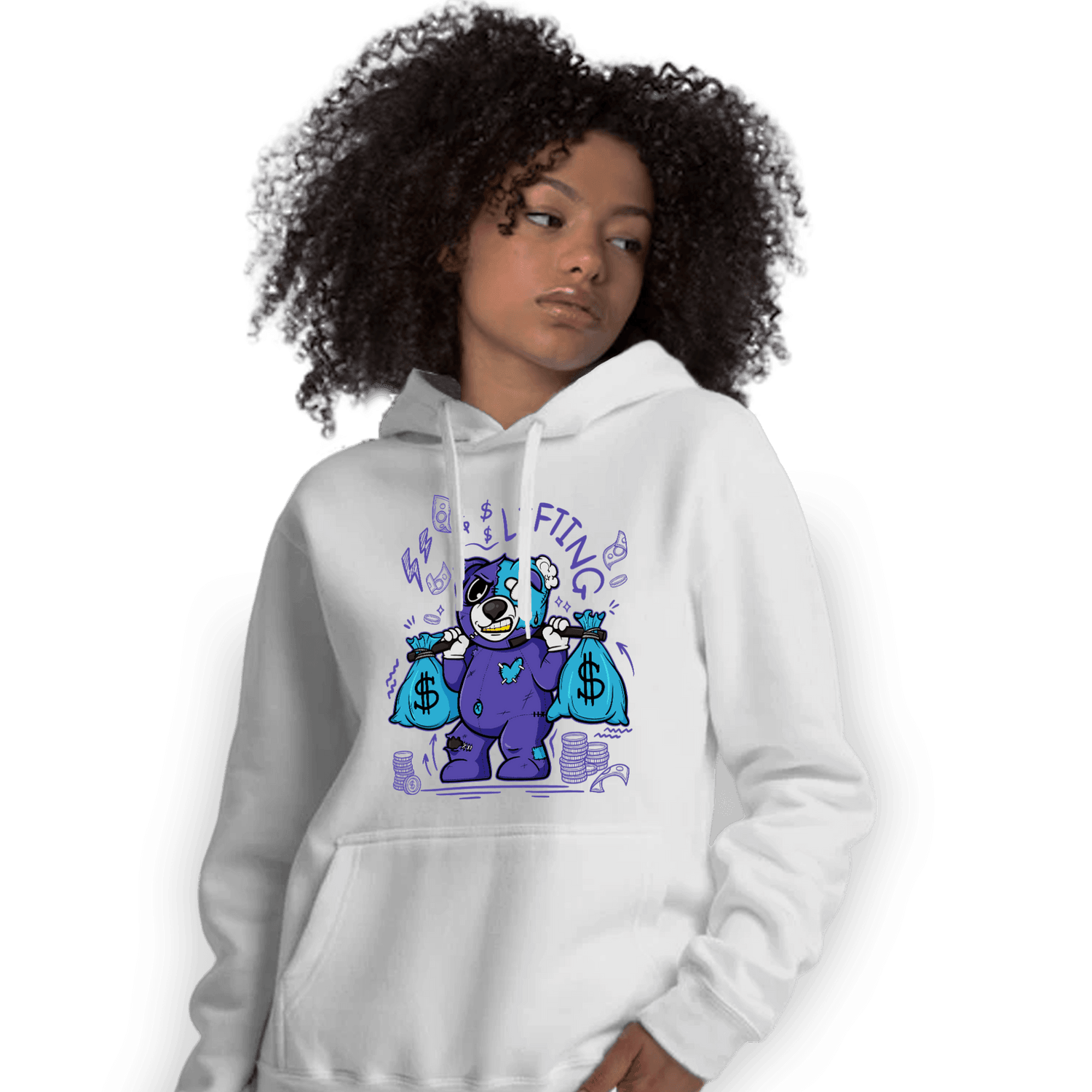 Aqua 6s Hoodie Match Money Lifting BER - NastyJamz