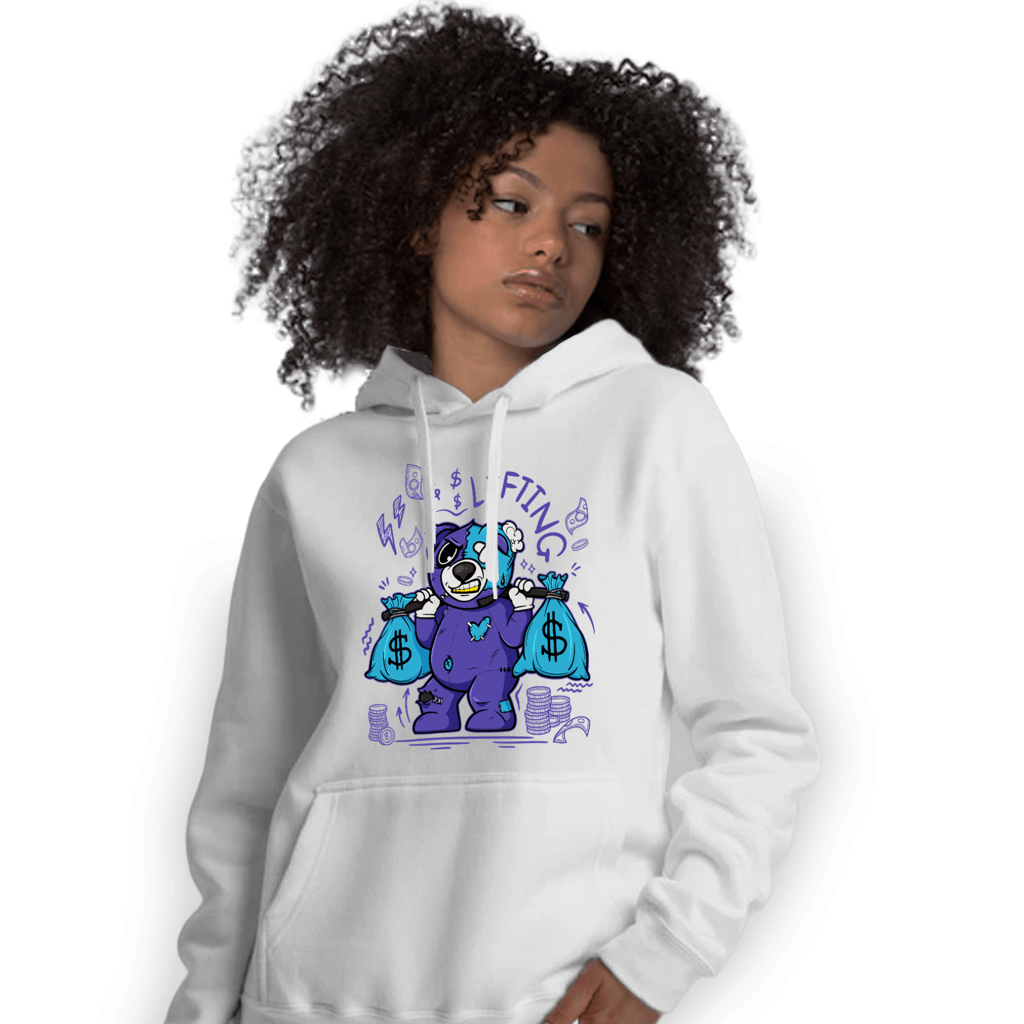 Aqua 6s Hoodie Match Money Lifting BER - NastyJamz