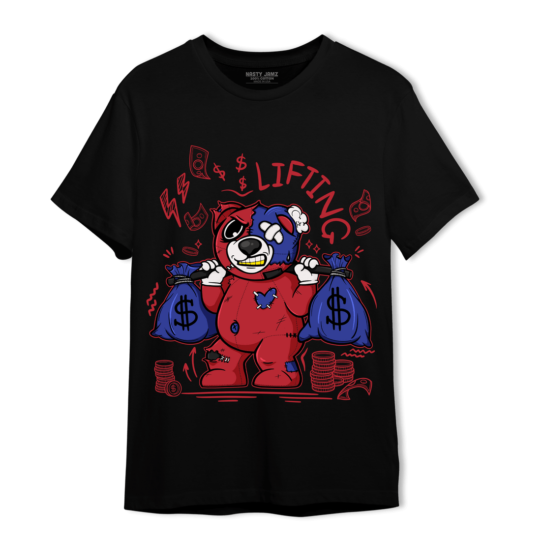 Playoffs 8s T Shirt Match Money Lifting BER - NastyJamz