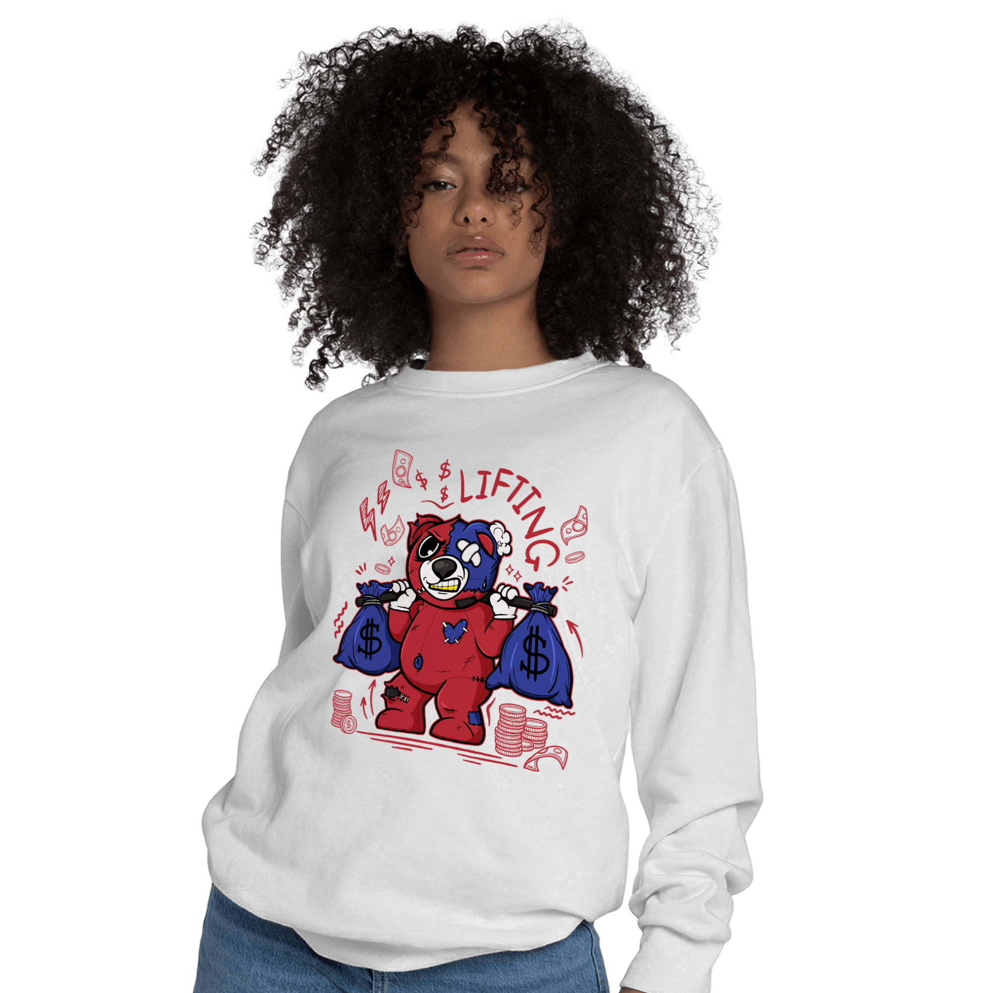 Playoffs 8s Sweatshirt Match Money Lifting BER - NastyJamz