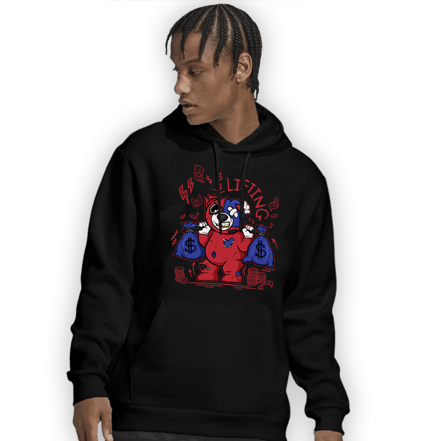 Playoffs 8s Hoodie Match Money Lifting BER - NastyJamz