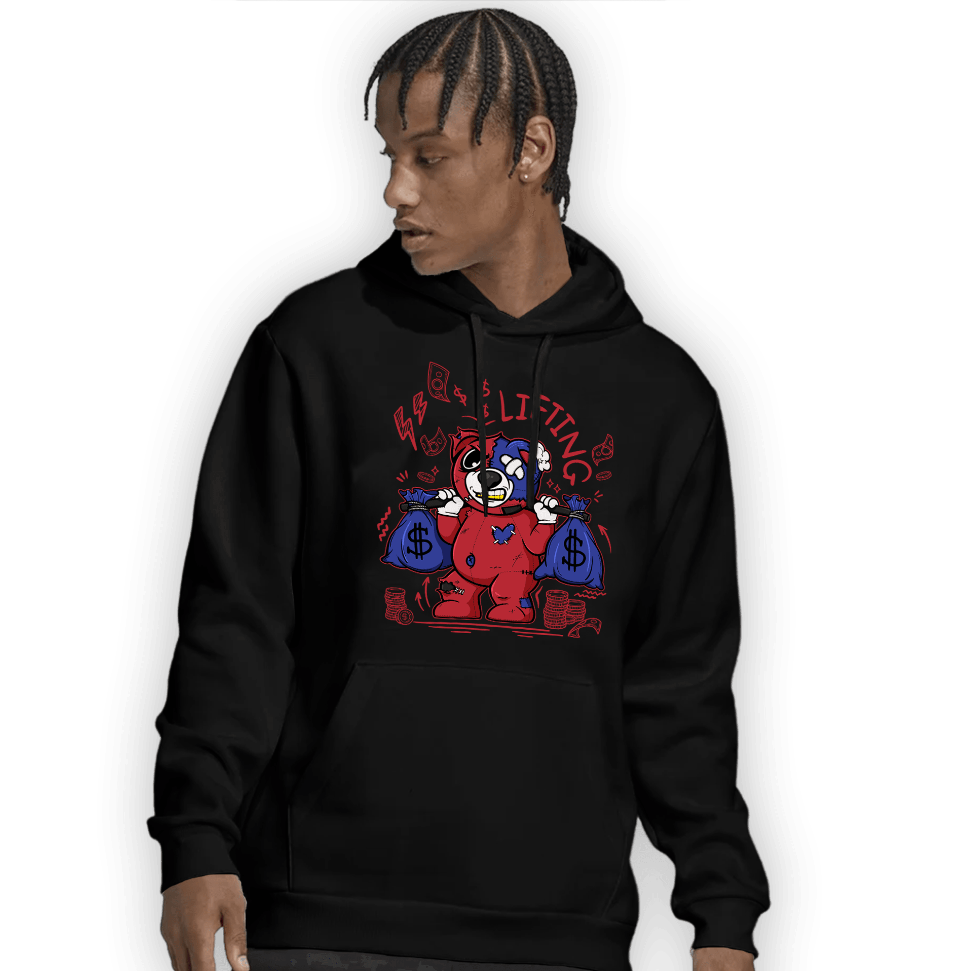Playoffs 8s Hoodie Match Money Lifting BER - NastyJamz