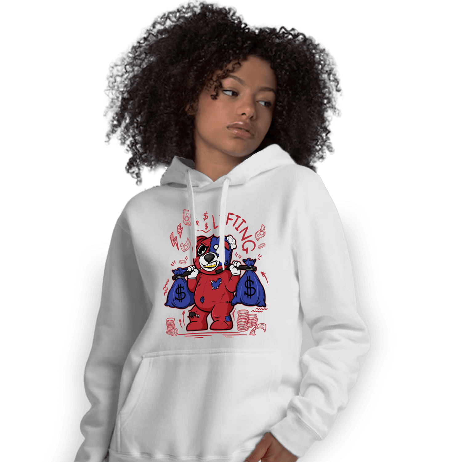 Playoffs 8s Hoodie Match Money Lifting BER - NastyJamz