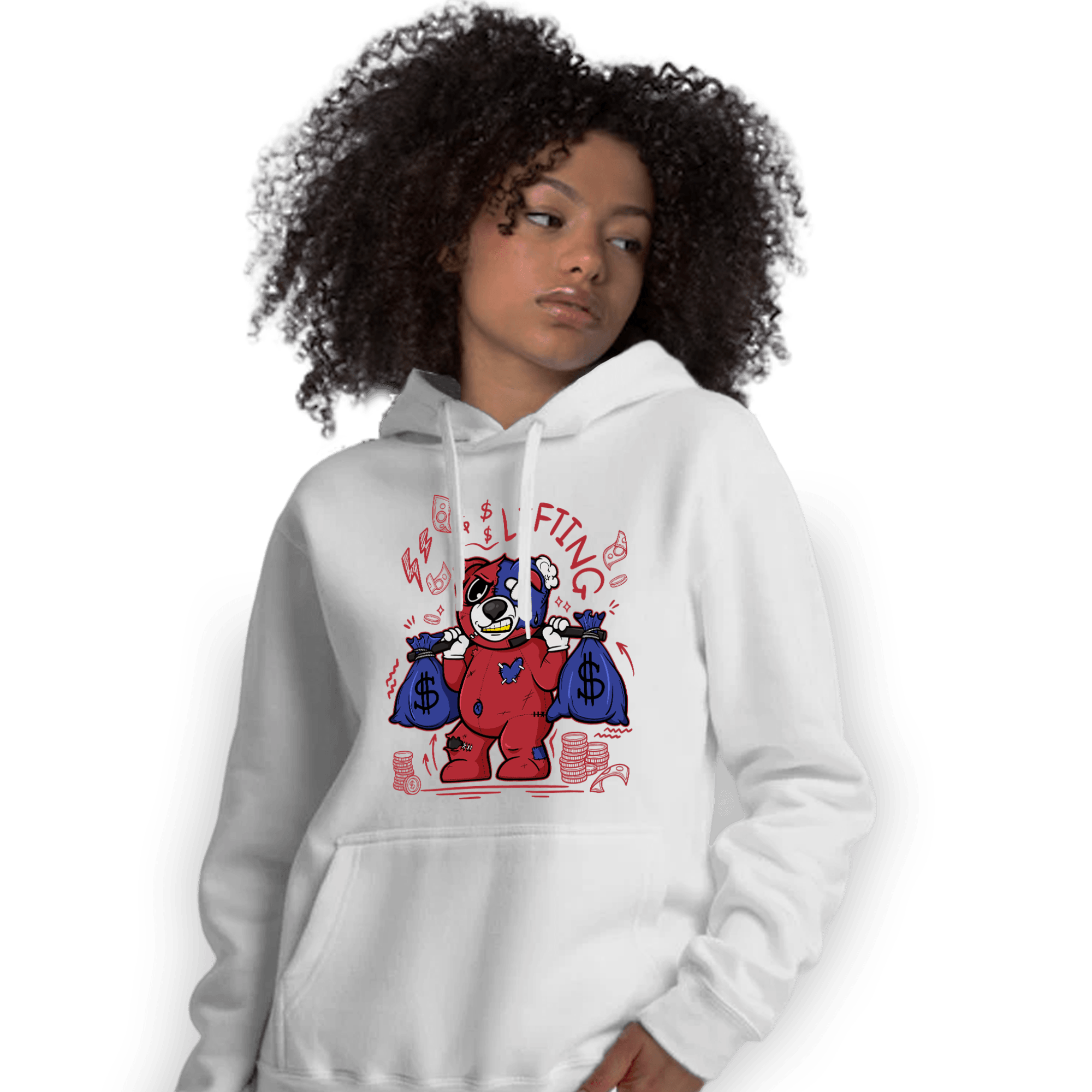 Playoffs 8s Hoodie Match Money Lifting BER - NastyJamz