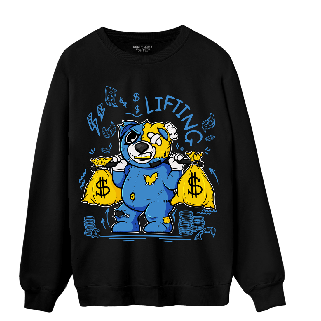 SB Dunk Bubbles Sweatshirt Match Money Lifting BER - NastyJamz