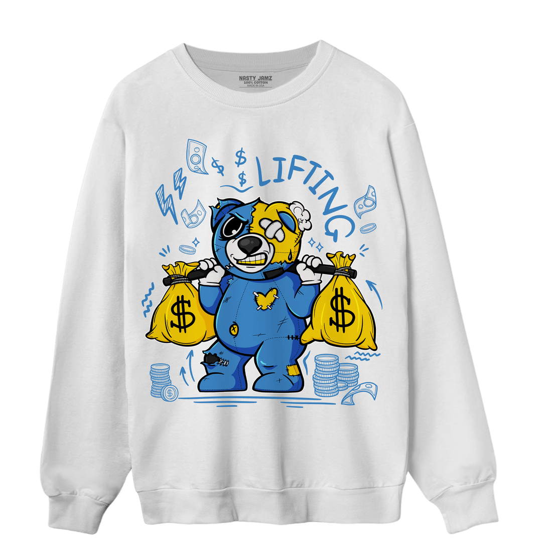 SB Dunk Bubbles Sweatshirt Match Money Lifting BER - NastyJamz