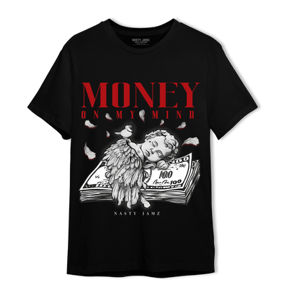 Cherry 11s T Shirt Match Money On My Mind Angel - NastyJamz