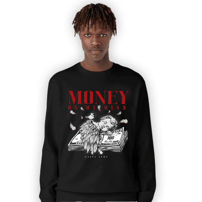 Cherry 11s Sweatshirt Match Money On My Mind Angel - NastyJamz