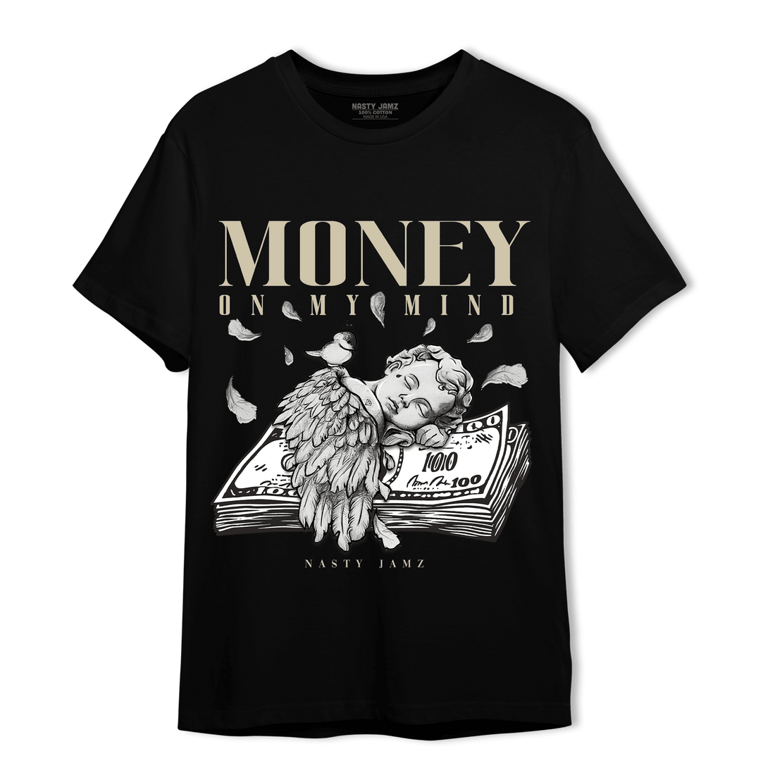 Gratitude 11s T Shirt Match Money On My Mind Angel - NastyJamz