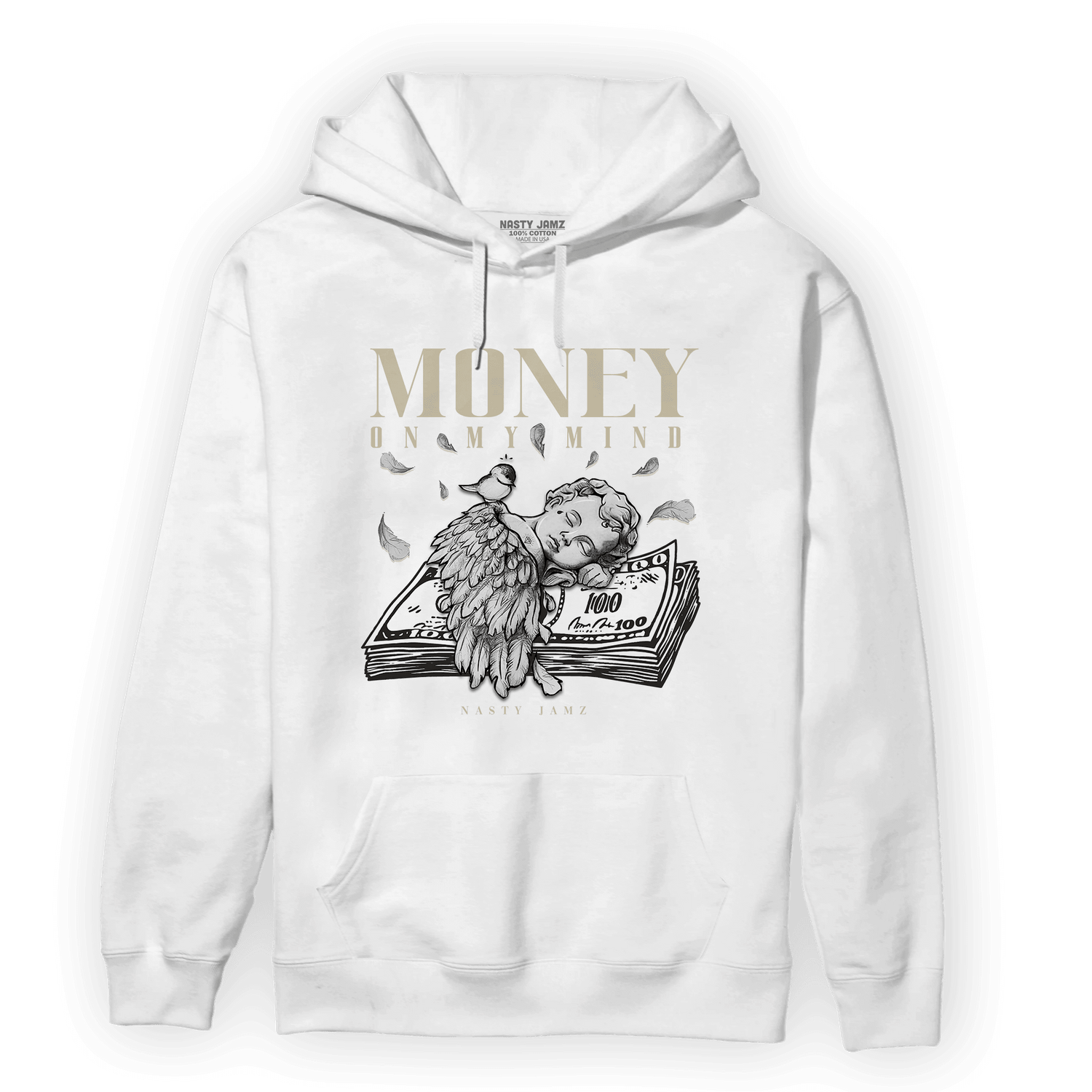 Gratitude 11s Hoodie Match Money On My Mind Angel - NastyJamz