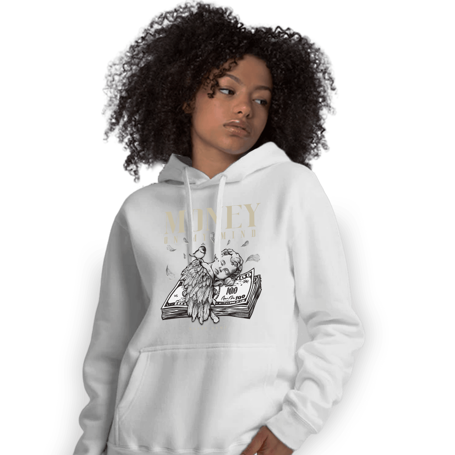 Gratitude 11s Hoodie Match Money On My Mind Angel - NastyJamz