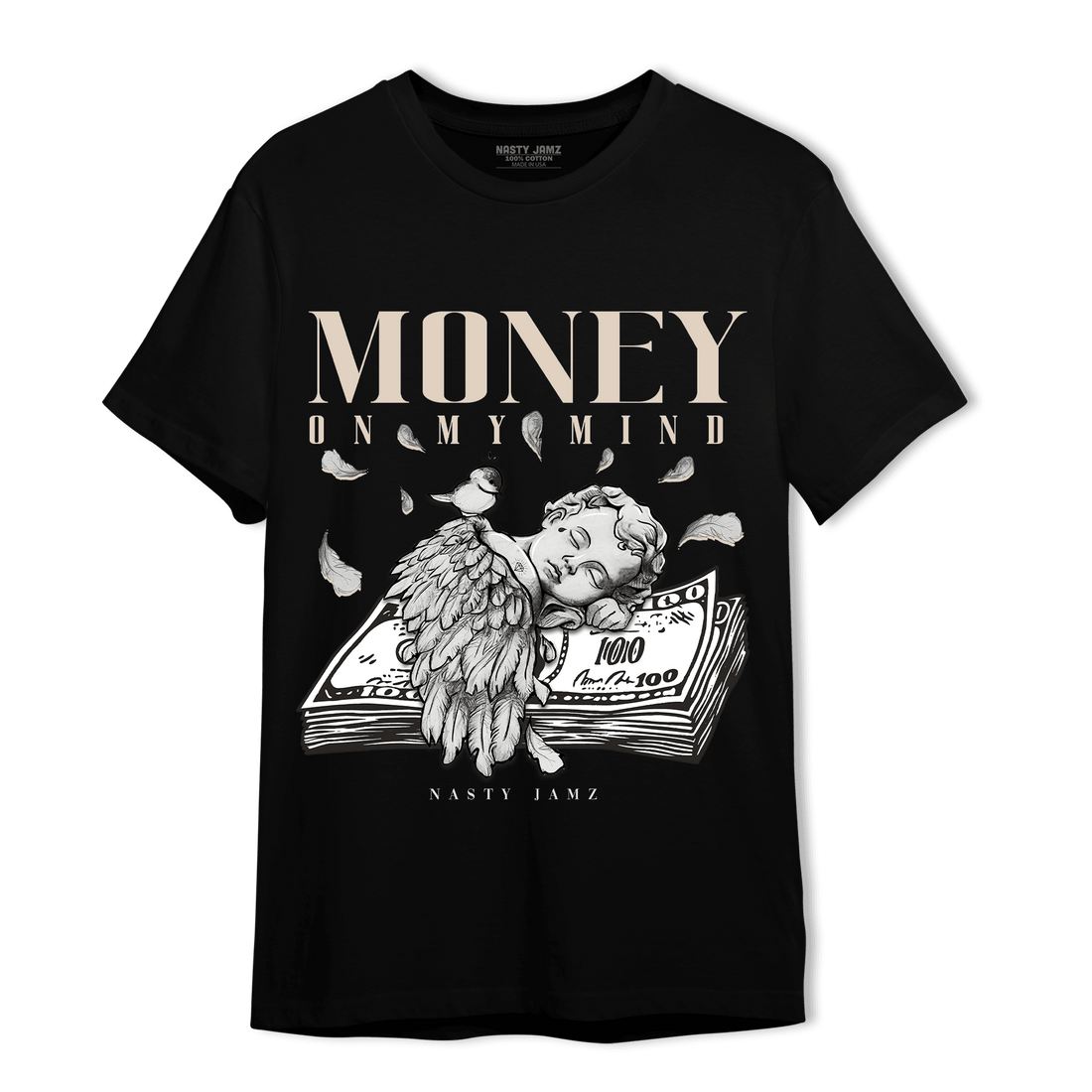 Neapolitan 11s T Shirt Match Money On My Mind Angel - NastyJamz
