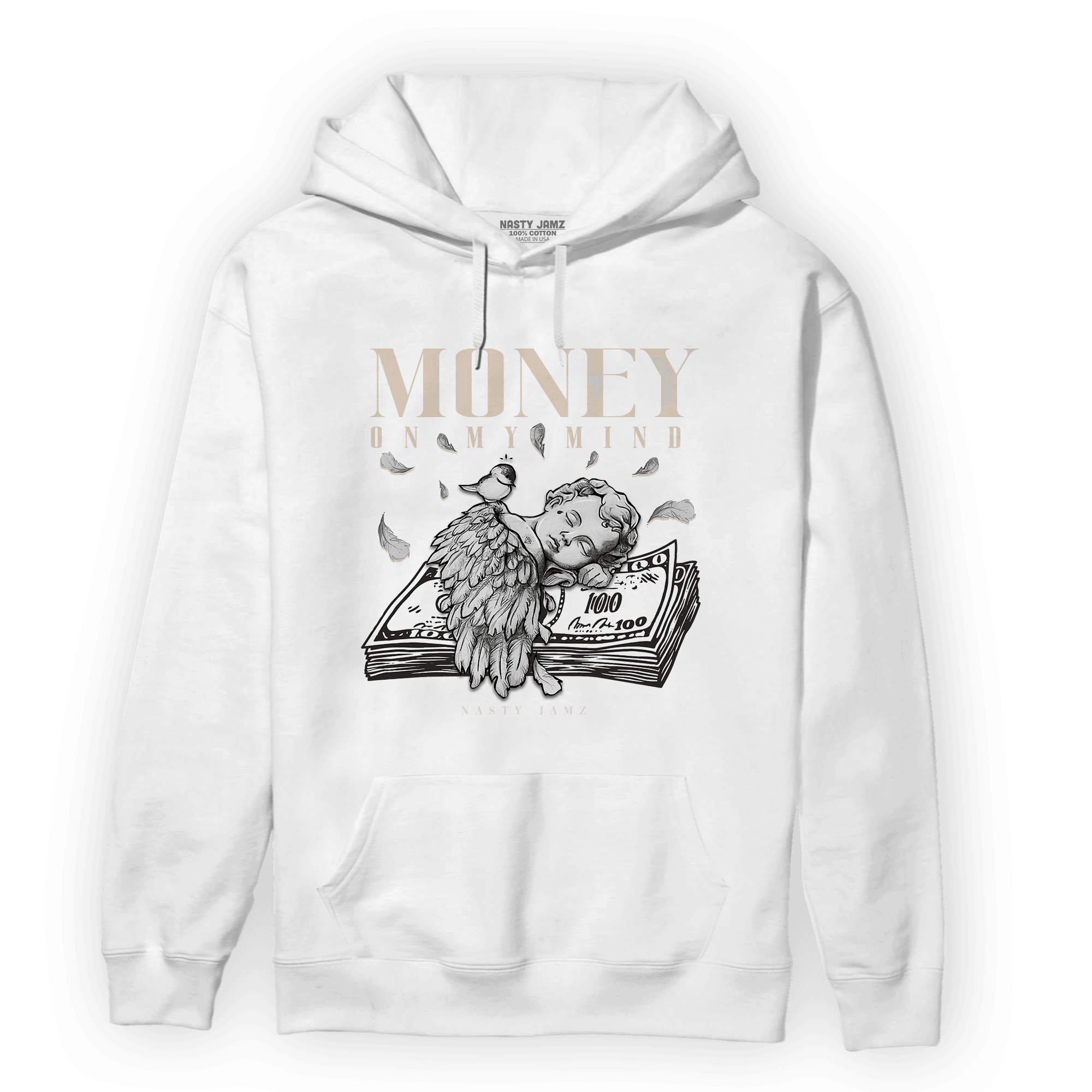 Neapolitan 11s Hoodie Match Money On My Mind Angel - NastyJamz