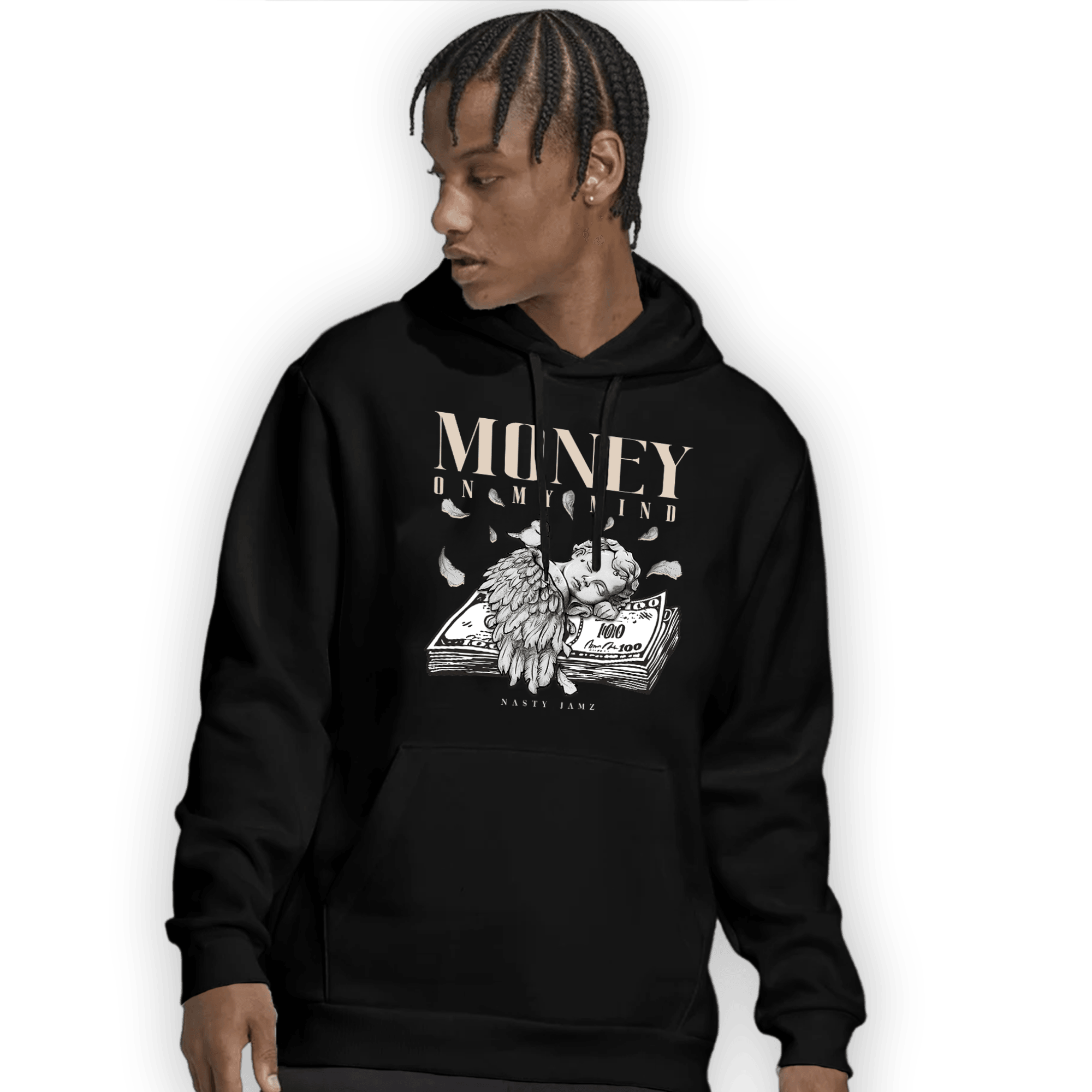 Neapolitan 11s Hoodie Match Money On My Mind Angel - NastyJamz