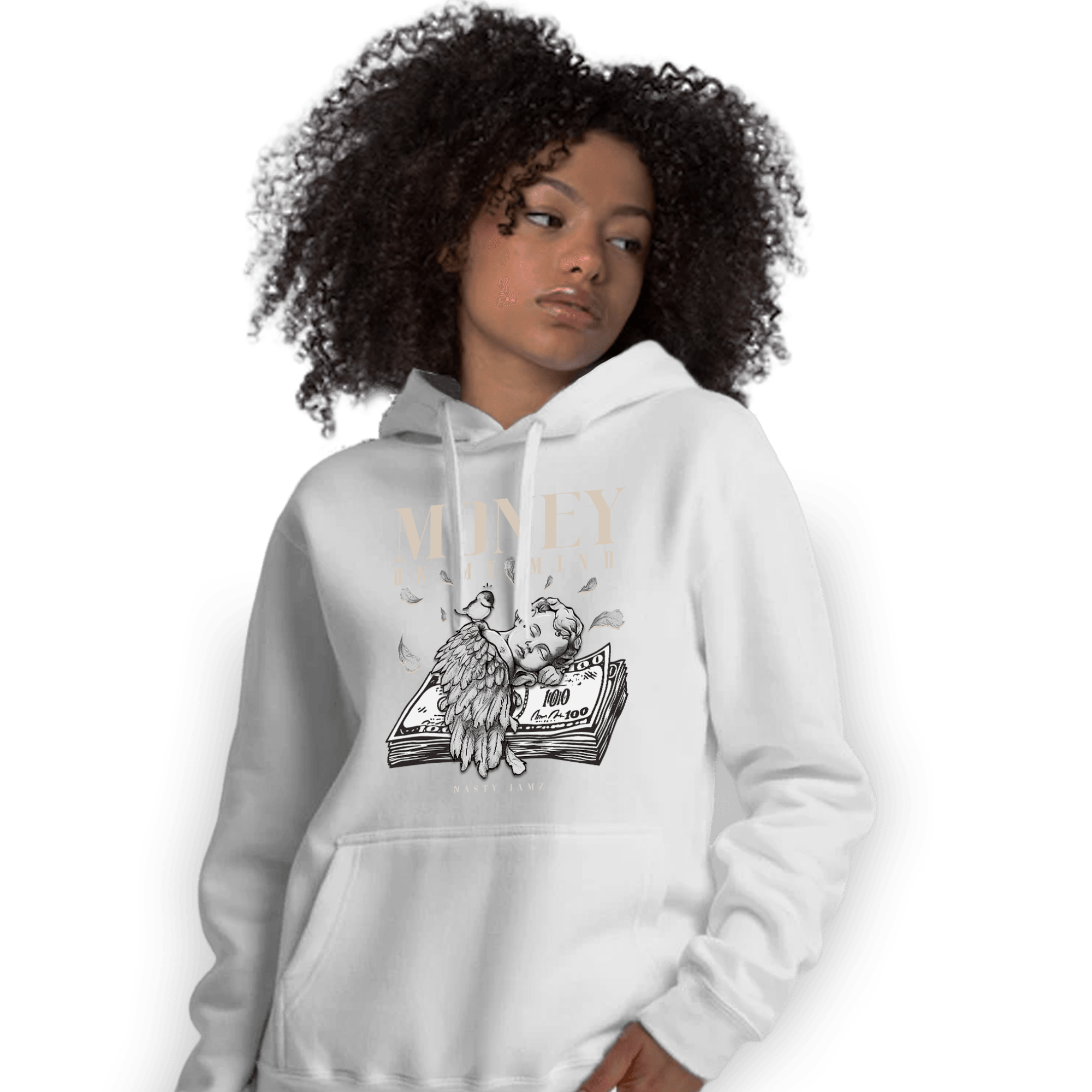 Neapolitan 11s Hoodie Match Money On My Mind Angel - NastyJamz