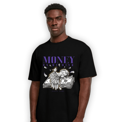 Field Purple 12s T Shirt Match Money On My Mind Angel - NastyJamz