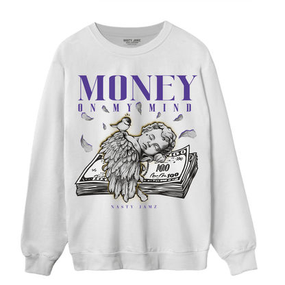 Field Purple 12s Sweatshirt Match Money On My Mind Angel - NastyJamz