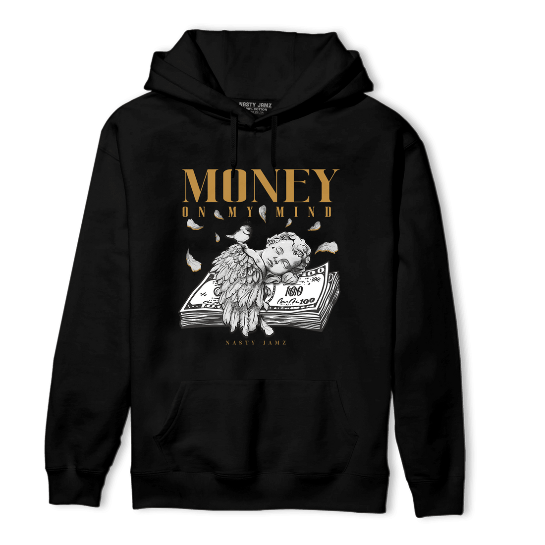 Wheat 13s Hoodie Match Money On My Mind Angel - NastyJamz