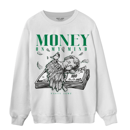 Celtic Lucky Green 1s Sweatshirt Match Money On My Mind Angel - NastyJamz