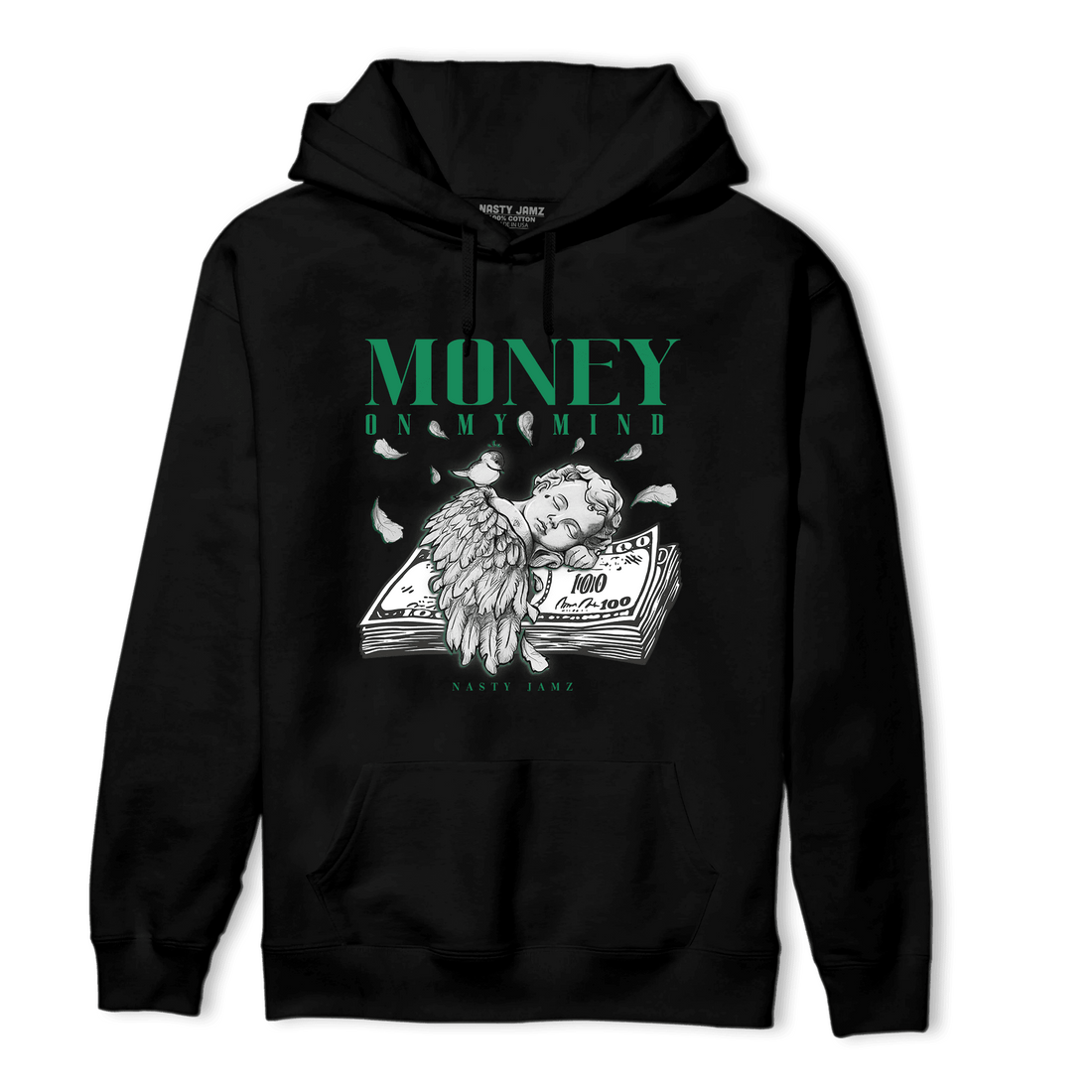 Celtic Lucky Green 1s Hoodie Match Money On My Mind Angel - NastyJamz