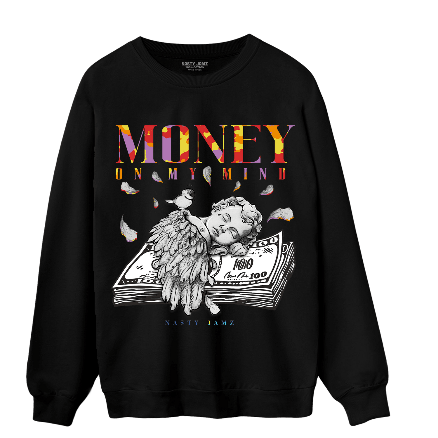 Mid GS Six Championships 1s Sweatshirt Match Money On My Mind Angel - NastyJamz