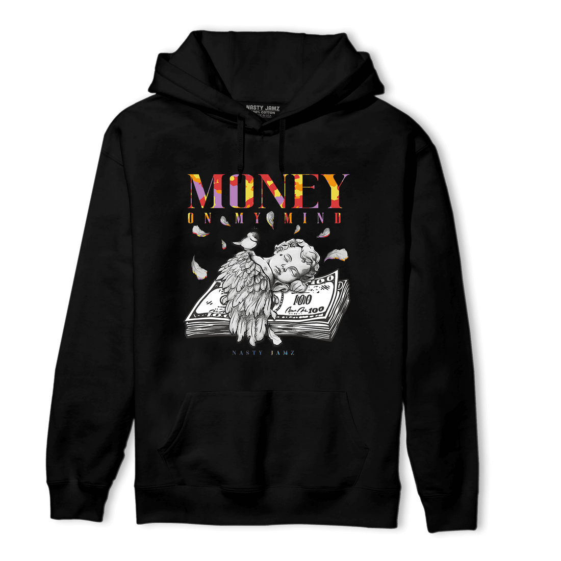 Mid GS Six Championships 1s Hoodie Match Money On My Mind Angel - NastyJamz