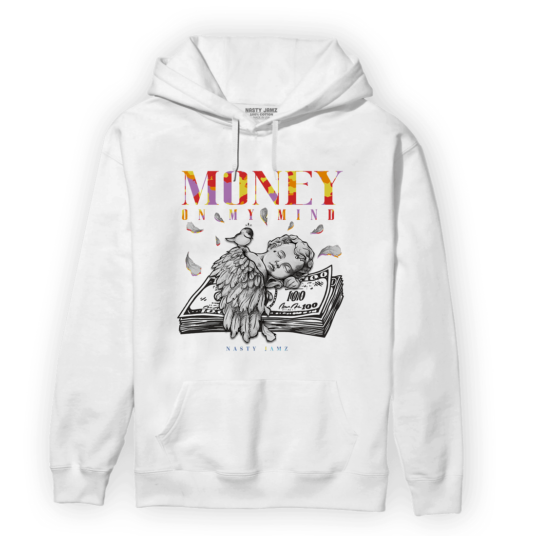 Mid GS Six Championships 1s Hoodie Match Money On My Mind Angel - NastyJamz