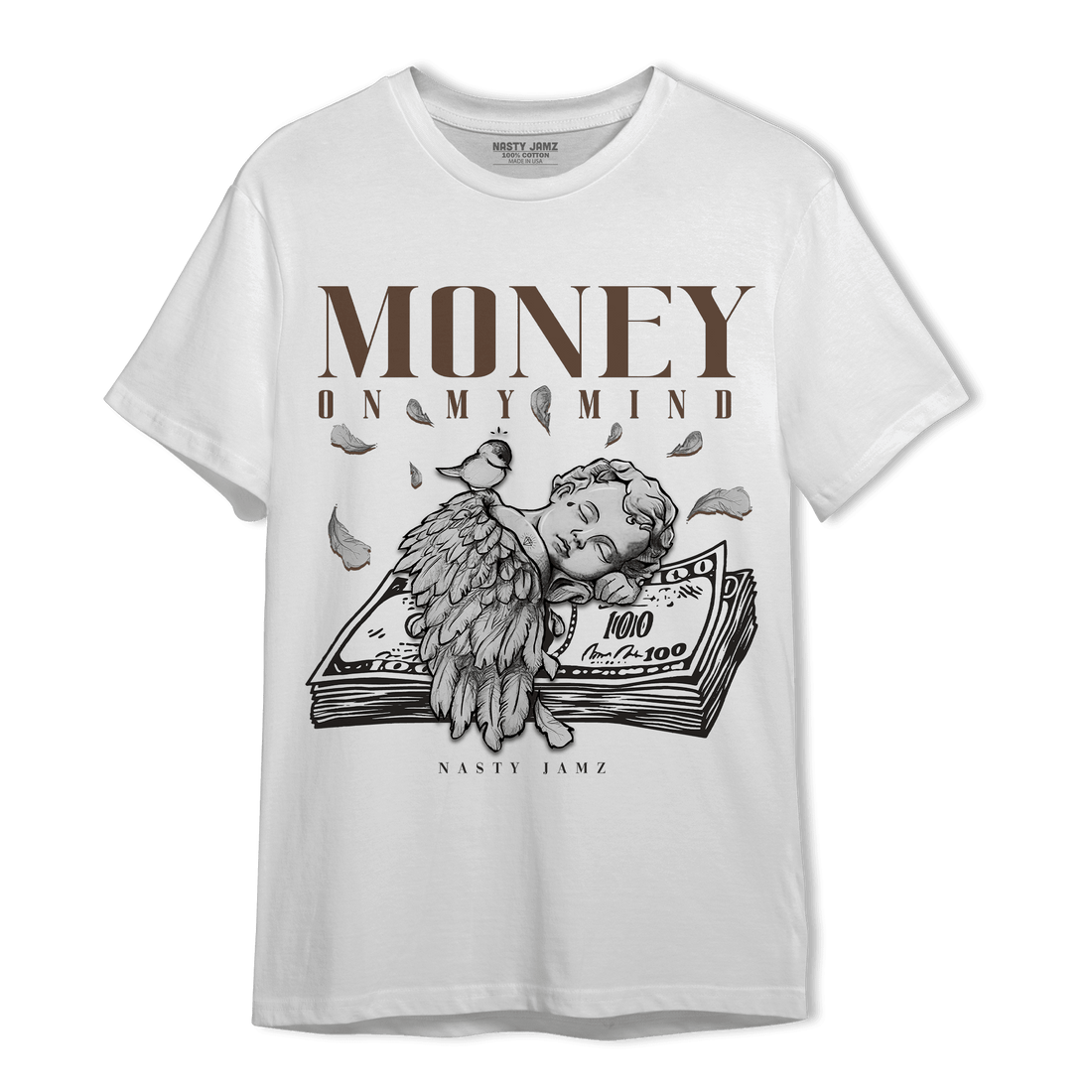 Palomino 1s T Shirt Match Money On My Mind Angel - NastyJamz