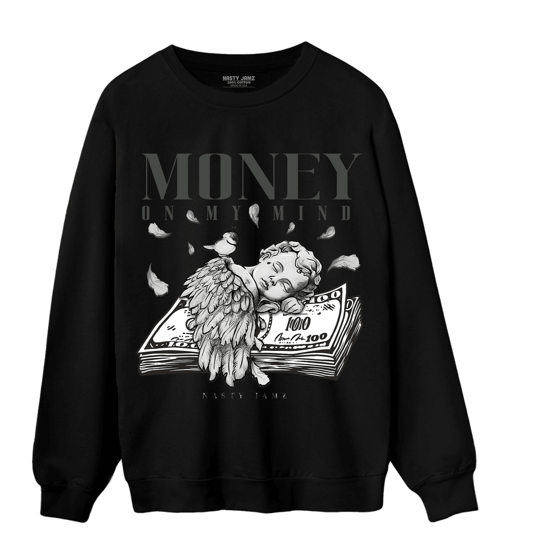 Fear Pack 3s Sweatshirt Match Money On My Mind Angel - NastyJamz
