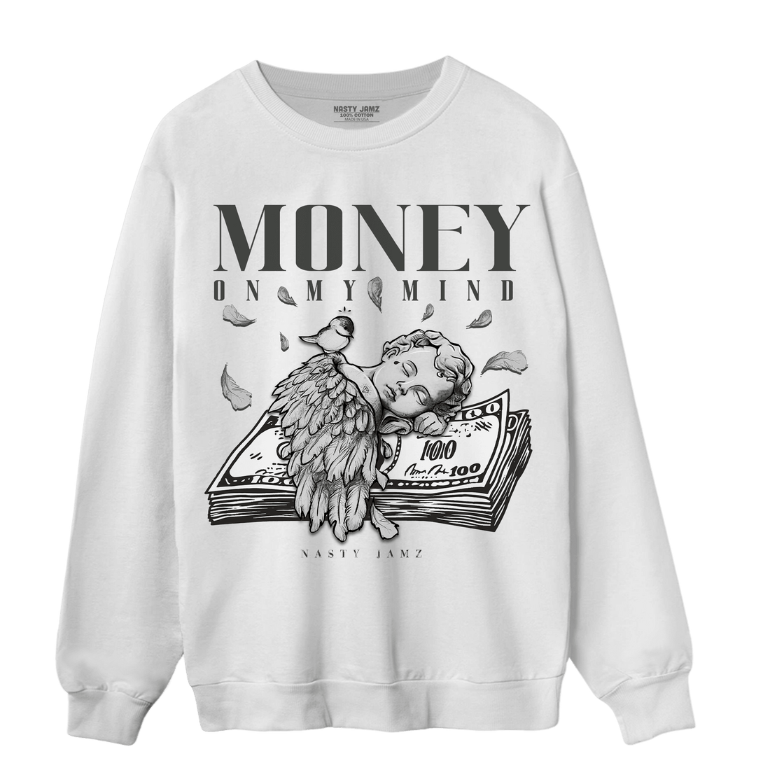 Fear Pack 3s Sweatshirt Match Money On My Mind Angel - NastyJamz