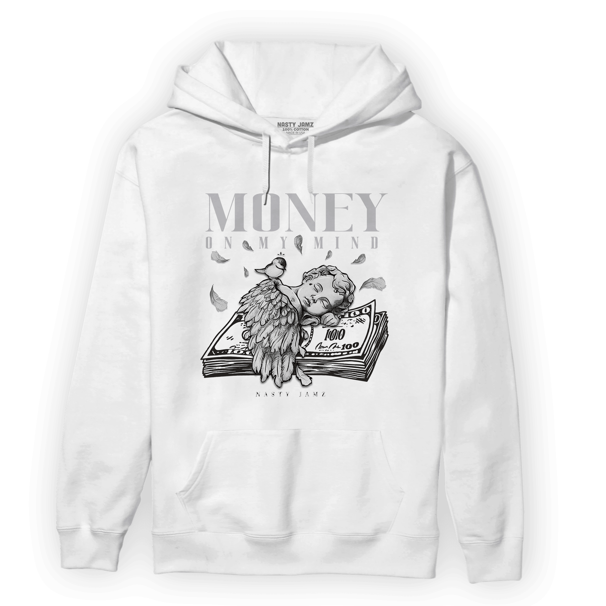 Off Noir 3s Hoodie Match Money On My Mind Angel - NastyJamz