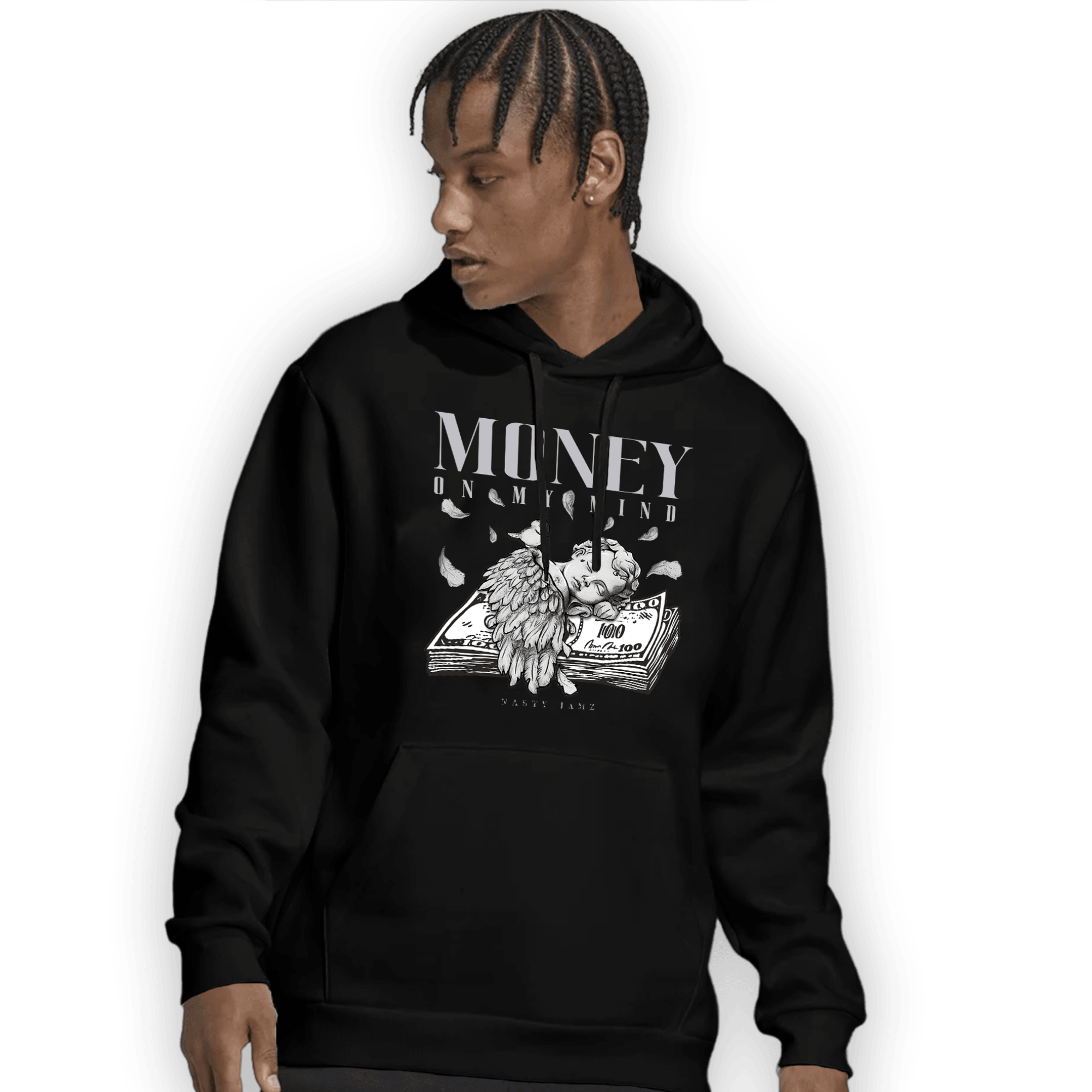 Off Noir 3s Hoodie Match Money On My Mind Angel - NastyJamz