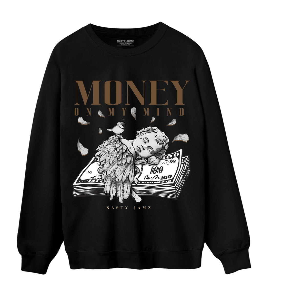 Palomino 3s Sweatshirt Match Money On My Mind Angel - NastyJamz