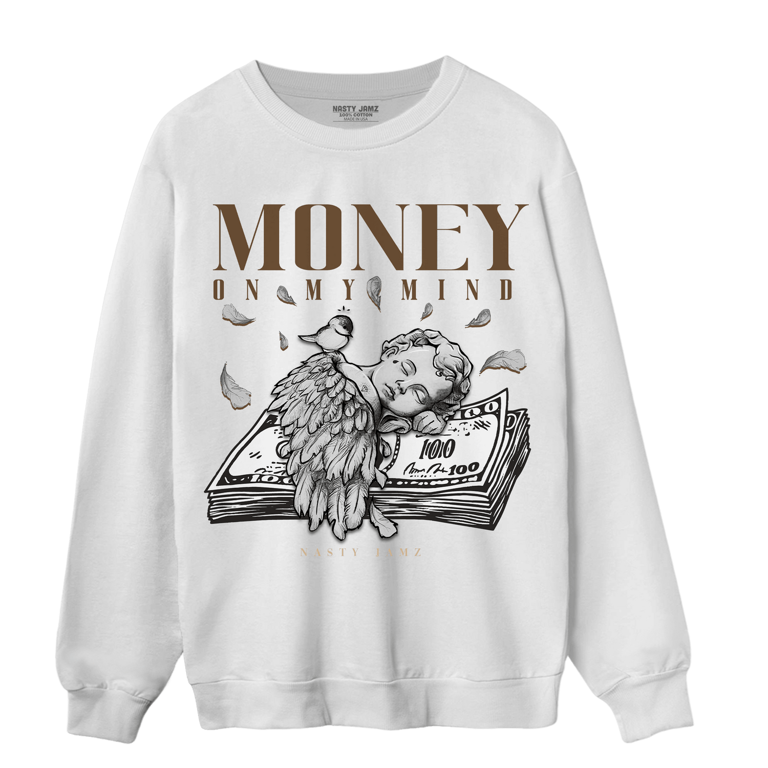 Palomino 3s Sweatshirt Match Money On My Mind Angel - NastyJamz
