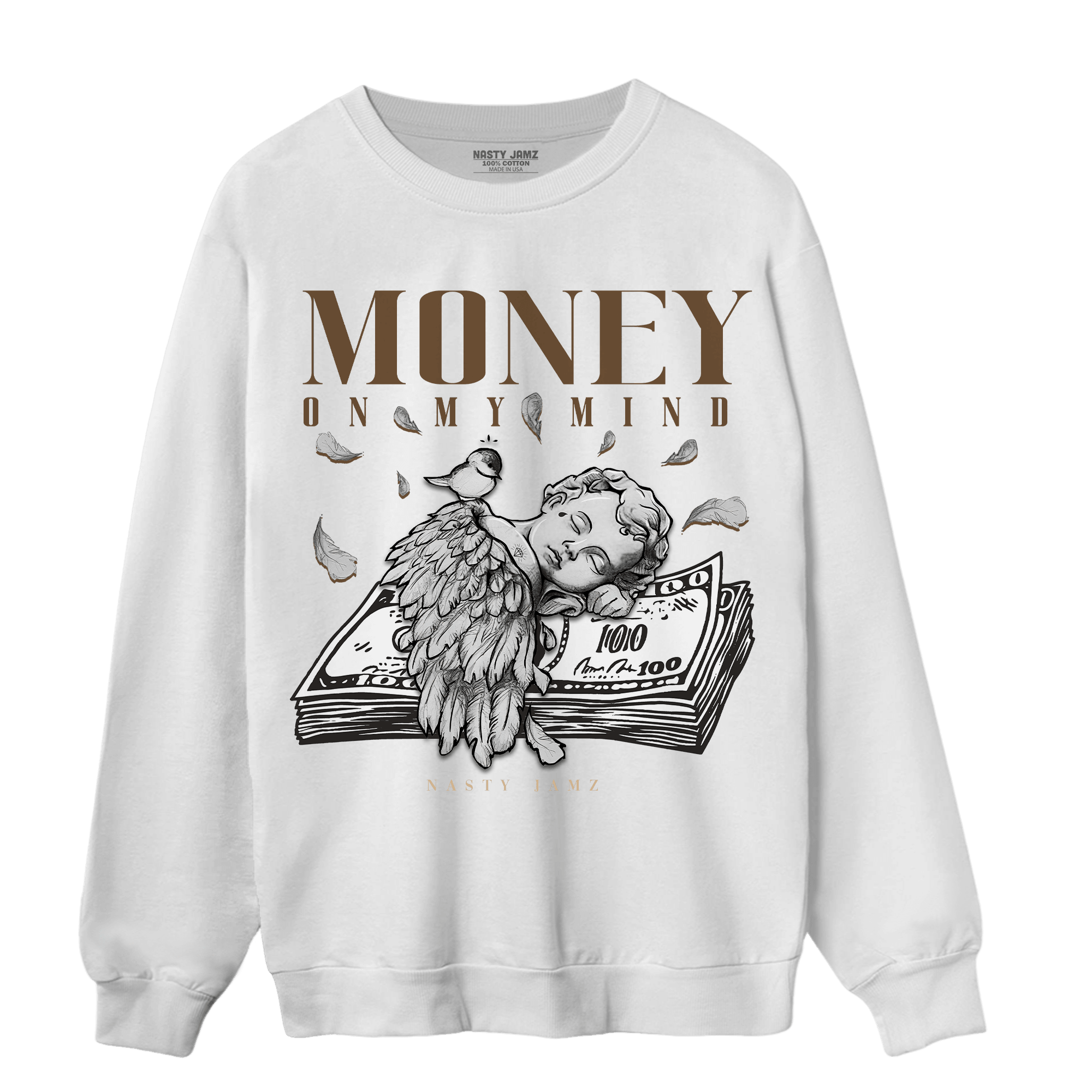 Palomino 3s Sweatshirt Match Money On My Mind Angel - NastyJamz