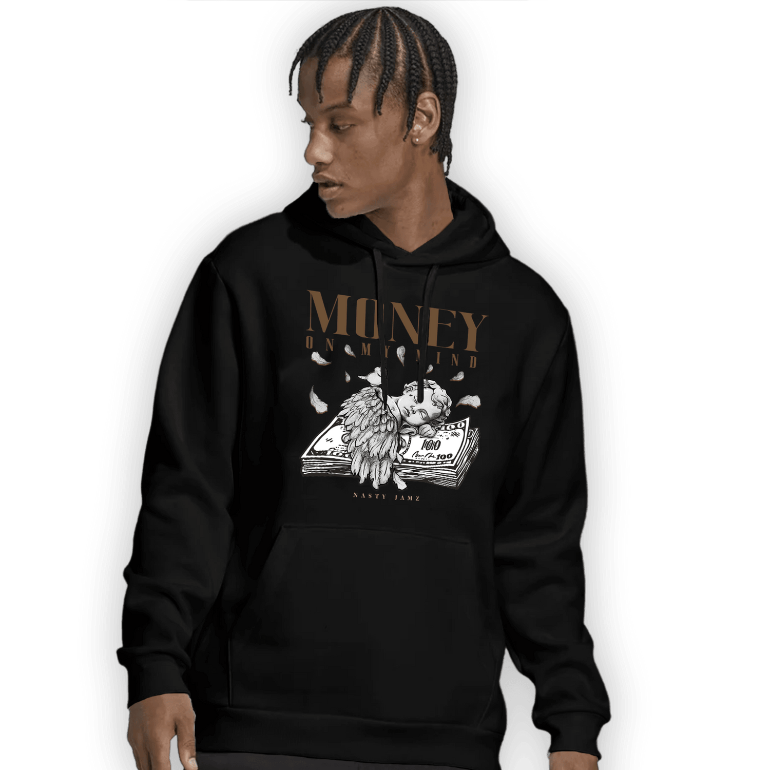 Palomino 3s Hoodie Match Money On My Mind Angel - NastyJamz
