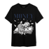 White Navy 3s T Shirt Match Money On My Mind Angel - NastyJamz