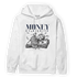 White Navy 3s Hoodie Match Money On My Mind Angel - NastyJamz